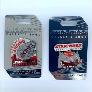 Get 2 Disney Star Wars Galaxy’s Edge 2019 Pins